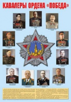 Плакат "Кавалеры ордена «Победа»" - «globural.ru» - Владимир