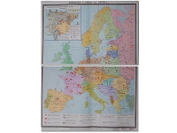 Учебная карта "Европа 1924-1939 гг" 1050*1420 мм (матовое, 2-стороннее лам.) - «globural.ru» - Владимир