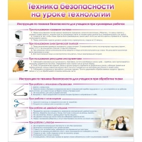 Стенд "Техника безопасности на уроке технологии" - «globural.ru» - Владимир