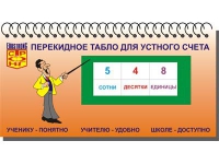 Перекидное табло для устного счета (ламинированное) - «globural.ru» - Владимир