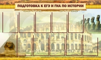 Стенд "Подготовка к ЕГЭ и ОГЭ по истории вариант 2 ( 9 кармашков)" - «globural.ru» - Владимир
