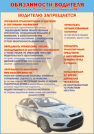 Плакат "Водителю запрещается " 1000*1400 винил - «globural.ru» - Владимир