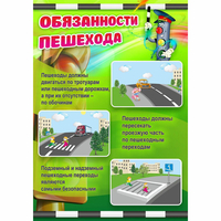 Стенд "Обязанности пешехода" - «globural.ru» - Владимир