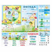 Стенд "Погода" с карманами для вставок - «globural.ru» - Владимир