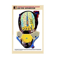 Рельефная таблица "Долька печени. Макро-микростроение" (формат А1, матовое ламинир.) - «globural.ru» - Владимир