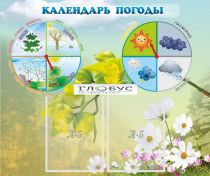Стенд "Календарь погоды" - «globural.ru» - Владимир