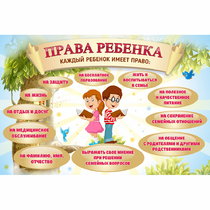Стенд "Права ребенка" 1,5х1,0 - «globural.ru» - Владимир