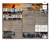 Стенд "Боевой путь первой ударной армии" - «globural.ru» - Владимир