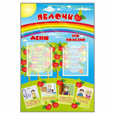 Стенд-меню "Яблочко" - «globural.ru» - Владимир