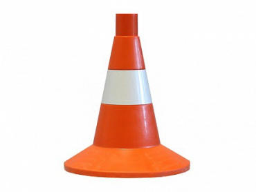 Сигнальный дорожный конус (мягкий, с одной световозвращающей полосой) - «globural.ru» - Владимир