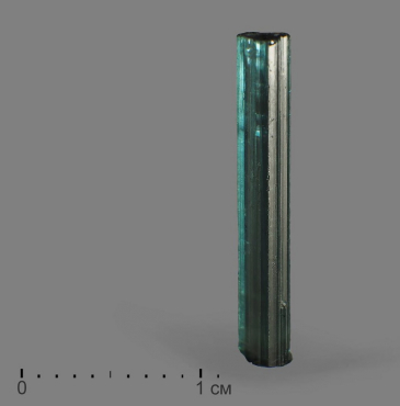 Турмалин (индиголит), кристалл - «globural.ru» - Владимир