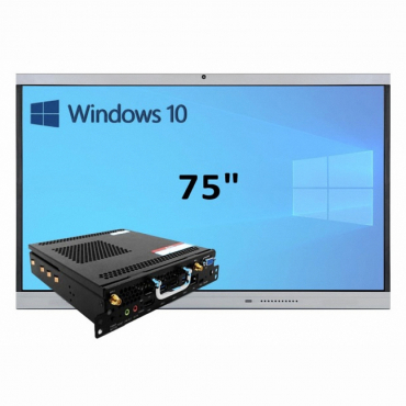 Интерактивная панель 75" (встроенный ПК, Win10, Intel i5) - «globural.ru» - Владимир