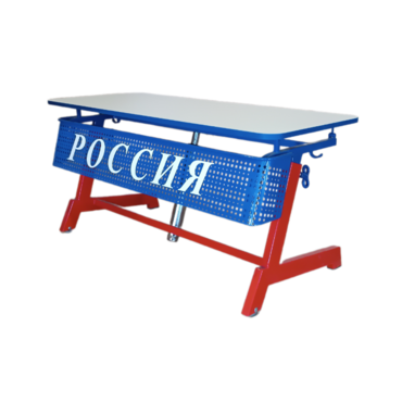 Стол ученический двухместный "Патриот-2п" на газовом лифте (р.гр. № 3-7 и наклоном столешницы ) - «globural.ru» - Владимир